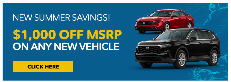 Claim $1,000 Off MSRP on Any New Vehicle